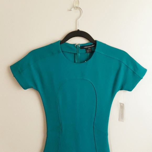 Teal Ponte Dress - Picture 3 of 7